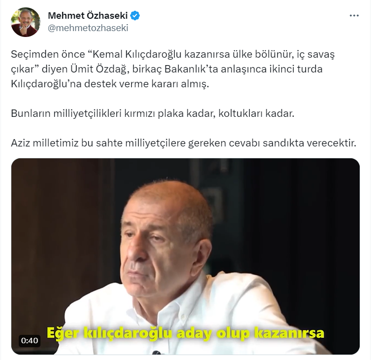 Ümit Özdağ "Kılıçdaroğlu" dedi, kim ne tepki verdi - Resim : 3