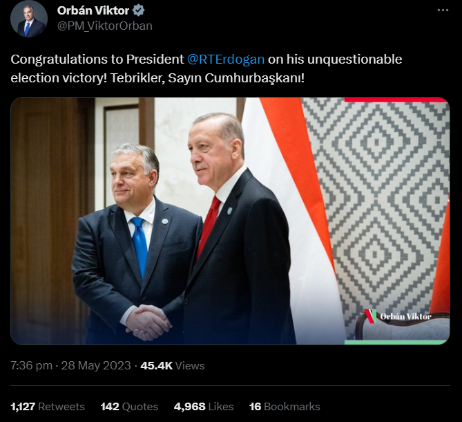 Putin, Orban, Trump, Aliyev... Erdoğan'a tebrik mesajları yağdı - Resim : 1
