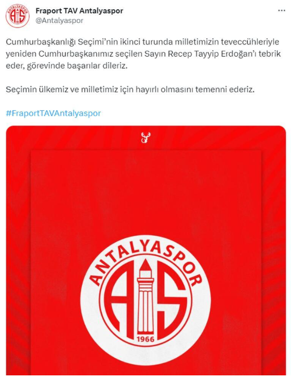 Kulüplerden Erdoğan'a tebrik mesajı - Resim : 14