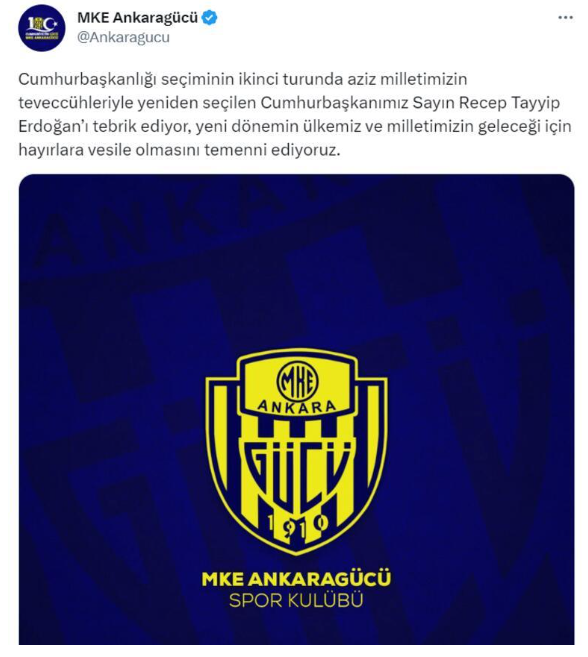 Kulüplerden Erdoğan'a tebrik mesajı - Resim : 7